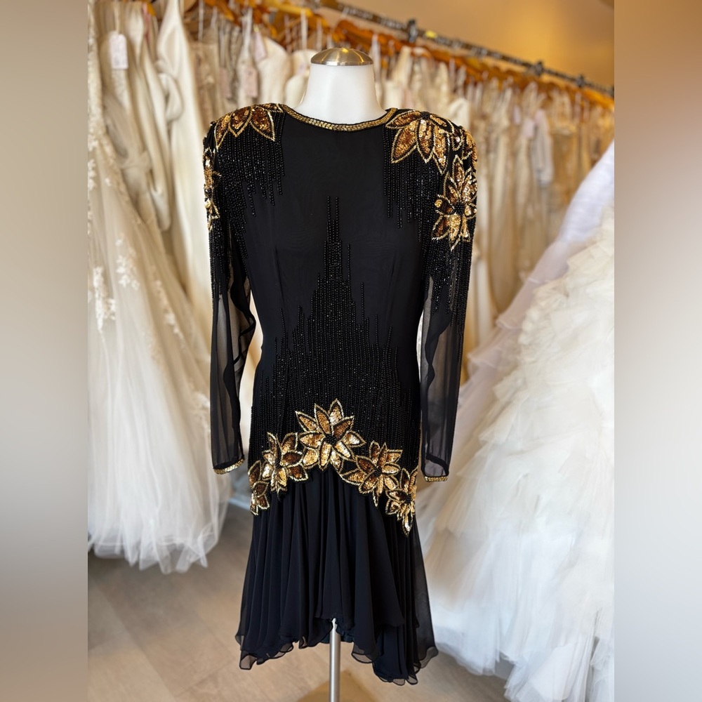 Vintage 1980 formal beading dress